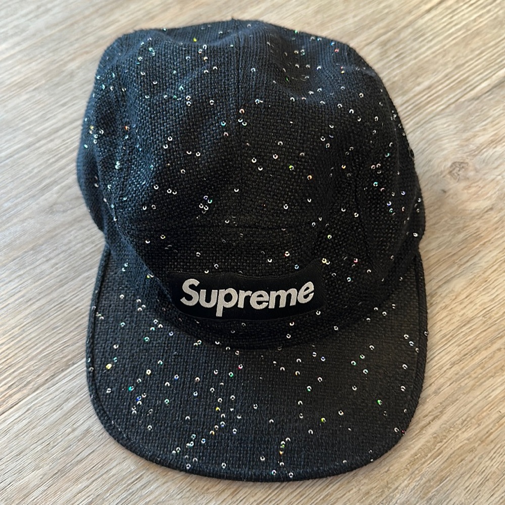 Supreme sequin hat